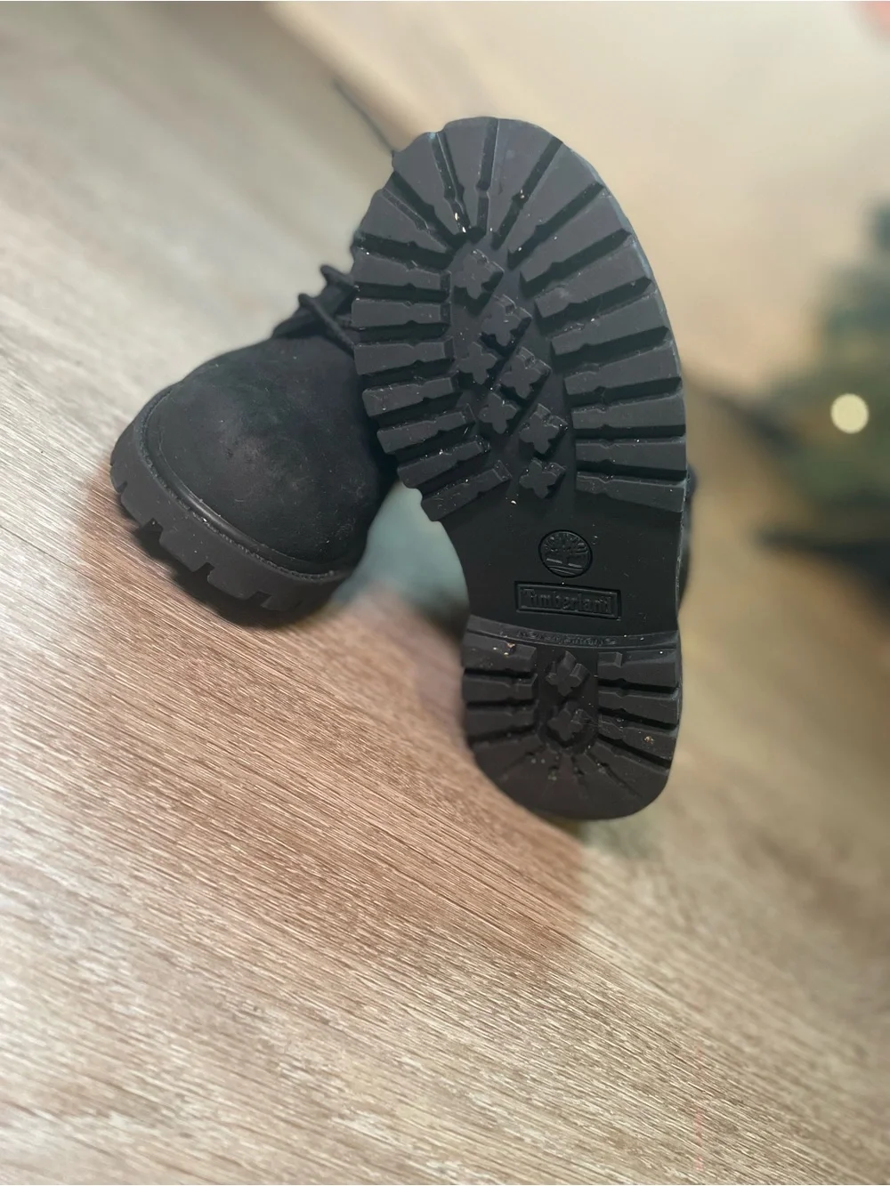 Timberland Kids Black Ankle Lace-Up Boots